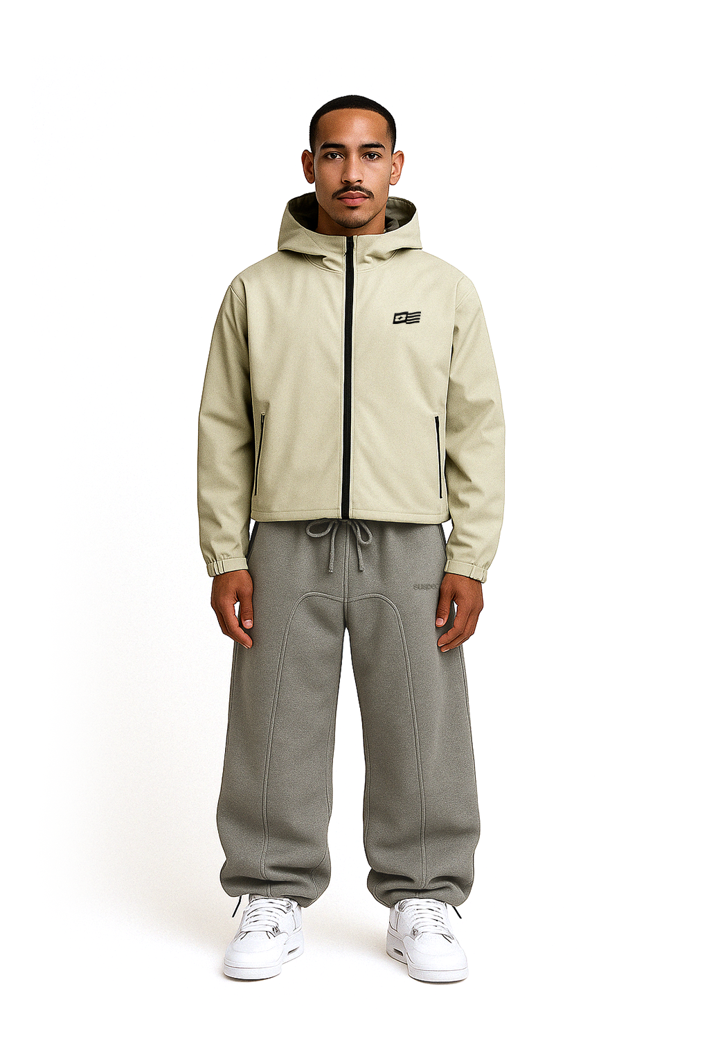 Grey Zip-Up V2 – SUSPECT®