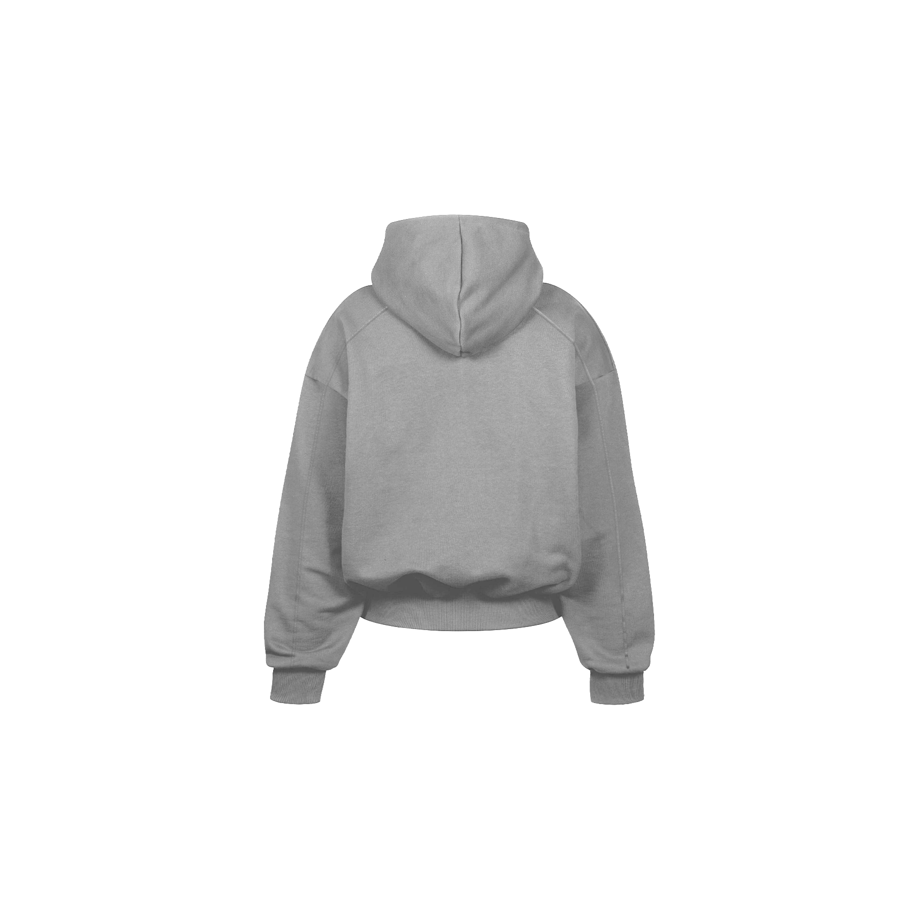 Blank ed grey hoodie template